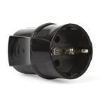 Штепсельное гнездо Smartbuy, с заземлением черное 16А 250В (SBE-16-S01-bz)