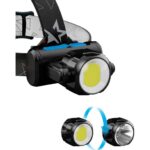 Светодиодный налобный фонарь КОСМОС  KOCH5WLi-On, 3Вт XPE, 5Вт COB, 1200Mah LI-On, зар. Micro USB