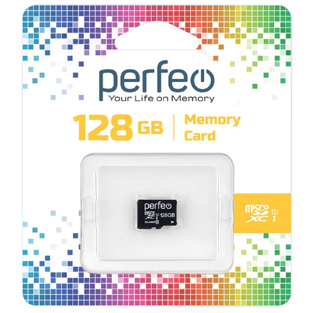 Perfeo microSDXC 128GB High-Capacity (Class 10) UHS-1 w/o Adapt Perfeo microSDXC 128GB High-Capacity (Class 10) UHS-1 w/o Adapt