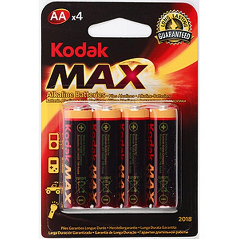 Батарейки Kodak LR6-4BL MAX SUPER Alkaline [KAA-4] (80/400/17600)
