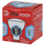 Лампочка светодиодная ЭРА RED LINE ECO LED MR16-5W-840-GU10 GU10 5 Вт софит нейтральный белый свет