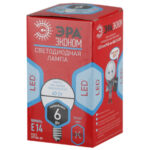 Лампочка светодиодная ЭРА RED LINE ECO LED P45-6W-840-E14 E14 / Е14 6Вт шар нейтральный белый свет