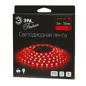 Лента светодиодная ЭРА LS5050-30LED-IP65-R