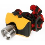 Ultraflash E157 (фонарь налобн аккум  220В, желтый, CREE 3 Ватт, фокус, 3 реж, пласт, бокс)