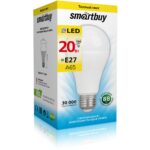 Светодиодная (LED) Лампа Smartbuy-A65-20W/3000/E27 (SBL-A65-20-30K-E27)