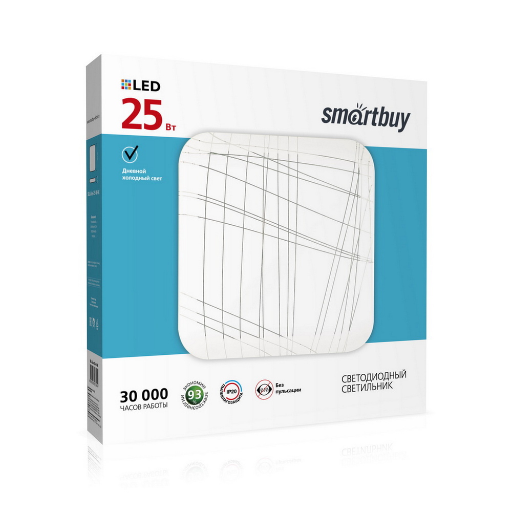 Светодиодный потолочный светильник (LED) Smartbuy-25W Line (SBL-Line-25-W-6K) Светодиодный потолочный светильник (LED) Smartbuy-25W Line (SBL-Line-25-W-6K)