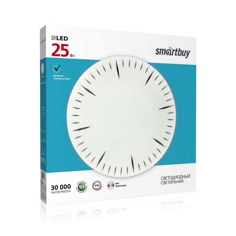 Светодиодный потолочный светильник (LED) Smartbuy-25W Clock (SBL-Clock-25-W-6K)