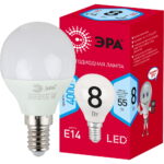Лампочка светодиодная ЭРА RED LINE LED P45-8W-840-E14 R E14 / Е14 8 Вт шар нейтральный белый свет