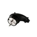 Вилка Smartbuy, угловая каучуковая 230В, 2P+PE, 16A, IP44 (SBE-16-P09-R)