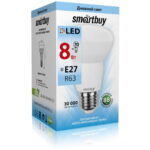 Светодиодная (LED) Лампа Smartbuy-R63-08W/4000/E27