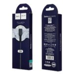 Кабель USB - Apple 8 pin HOCO X20, 3.0м, круглый, 2.1A, силикон, цвет: чёрный
