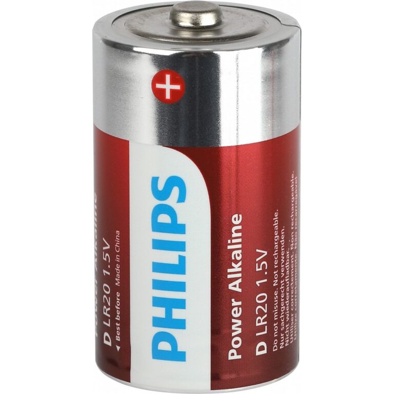 Батарейки Philips LR20P2B/51 "D" алкалиновые 2 шт. LR20-2BL Power (2/24/48/3360)