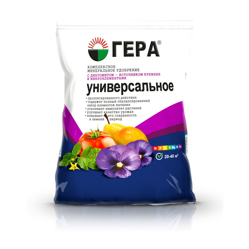 Удобрение ГЕРА Универсальное с диатомитом 0,9кг Удобрение ГЕРА Универсальное с диатомитом 0,9кг