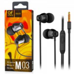 Наушники внутриканальные GFPower M03 с микрофоном черный (1/200)