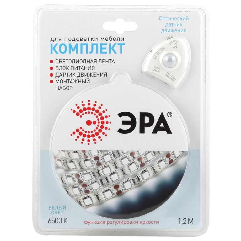 ЭРА Комплект светодиодной ленты 2835move-4,8-30-12-6500-1,2m (30/900)