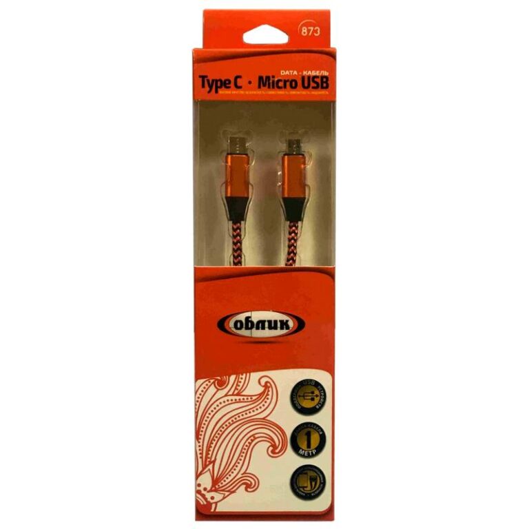 Кабель Type C to Micro USB цветной 873