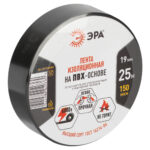 Изолента ЭРА ET1925BLACK ПВХ 19мм х 25м черная