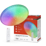 Светильник светодиодный COMFORT MYSTERY-RGB 75Вт 230В 3000-6500K 6000Лм 495x85мм с пультом дистанционного управления IN HOME