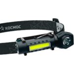 Фонарь налобный КОСМОС (KOC508Lit)аккум/3Вт+3ВтCOB/кол. линза/Li-ion18650 1200mAh/USBtC/магнит/зажим