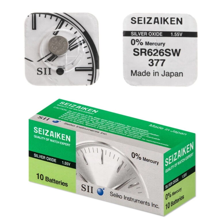 Батарейка SEIZAIKEN 377 (SR626SW) Silver Oxide 1.55V (10/100)