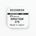 Батарейка SEIZAIKEN 379 (SR521SW) Silver Oxide 1.55V (10/100)