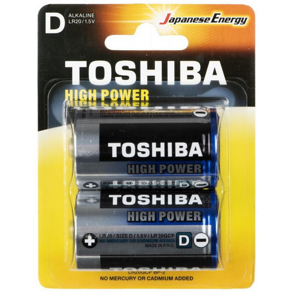 Батарейка Toshiba LR20 D BL2 Alkaline 1.5V (2/20/80) Батарейка Toshiba LR20 D BL2 Alkaline 1.5V (2/20/80)