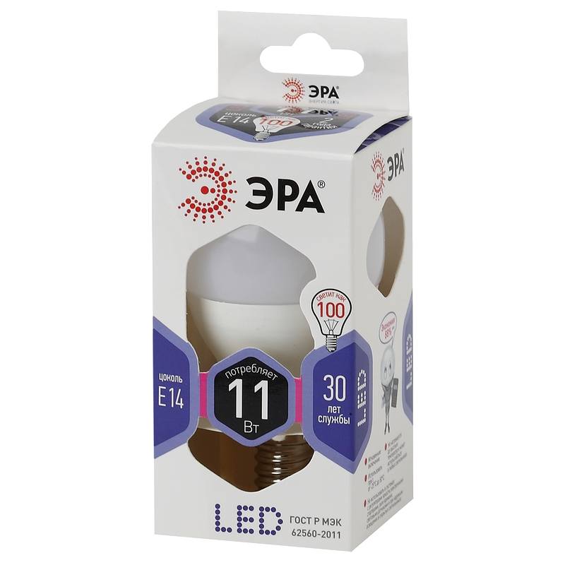 Лампочка светодиодная ЭРА STD LED P45-11W-860-E14 E14 / Е14 11Вт шар холодный дневной свет Лампочка светодиодная ЭРА STD LED P45-11W-860-E14 E14 / Е14 11Вт шар холодный дневной свет