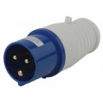 Вилка ЭРА V-16-2P-PE-IP44 переносная 013 2Р+РЕ 16А 220В IP44