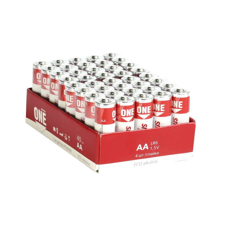 Батарейка алкалиновая Smartbuy ONE LR6/40 bulk (40/720) (SOBA-2A40S-Eco) Батарейка алкалиновая Smartbuy ONE LR6/40 bulk (40/720) (SOBA-2A40S-Eco)