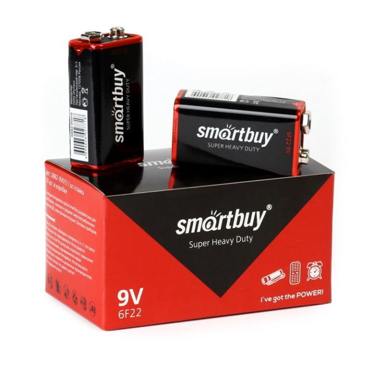 Батарейка солевая крона Smartbuy 6F22/1S (10/400)  (SBBZ-9V01S)