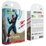 Дата-кабель Smart USB 2.4A для Lightning 8-pin Magnetic More choice K61Si нейлон 1м (Red)