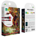 Дата-кабель Smart USB 2.4A для Lightning 8-pin More choice K41Si нейлон 1м (Red Black)