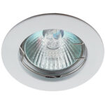 KL1 WH Светильник ЭРА литой простой MR16,12V, 50W белый (100/3000)