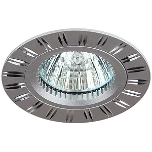 KL33 AL/SL Светильник ЭРА алюминиевый MR16,12V/220V, 50W серебро/хром (50/2400)