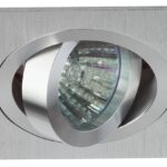 KL57А SL Светильник ЭРА литой поворотный  "алюминевый " MR16,12V/220V, 50W  серебро (100/1400)