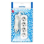 Удлинитель Smartbuy, 4 гнезда 3 метра 16А/3,5кВт с заземлением ПВС 3х1,0 (SBE-16-4-03-Z)/40