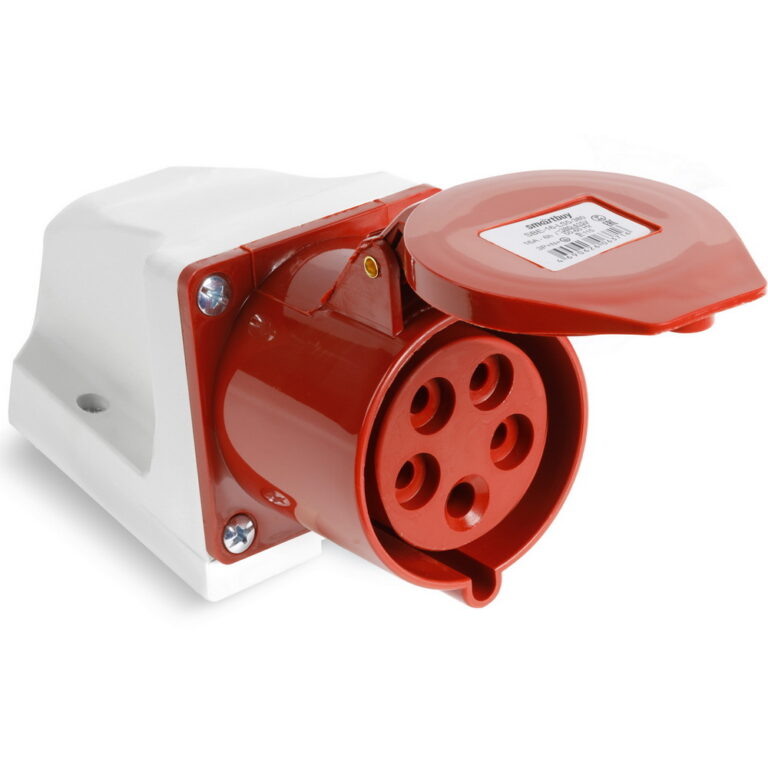 Розетка стационарная наружная 115 3Р+РЕ+N 16А 380В IP44, Smartbuy  (SBE-16-LS5-380 )