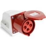 Розетка стационарная наружная 124 3Р+РЕ 32А 380В IP44, Smartbuy  (SBE-32-LS4-380 )