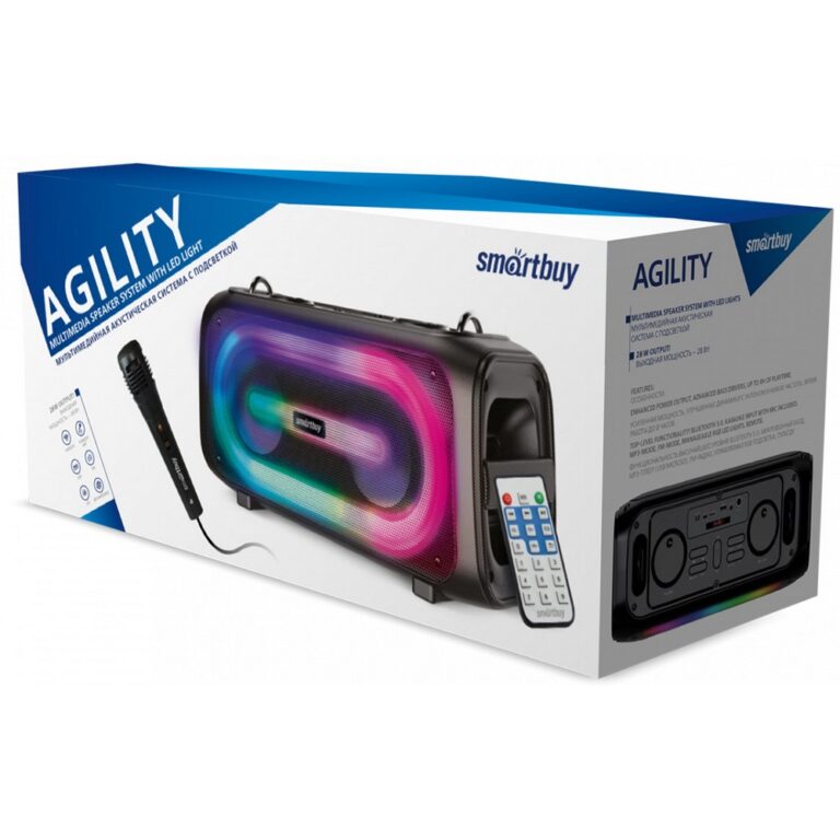 Акустическая система Smartbuy AGILITY, 28Вт, Bluetooth, MP3, FM-радио, микрофон (SBS-5530)/6