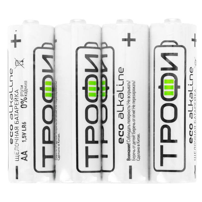 Батарейки Трофи LR6-4S ENERGY Alkaline (60/720/21600) Батарейки Трофи LR6-4S ENERGY Alkaline (60/720/21600)