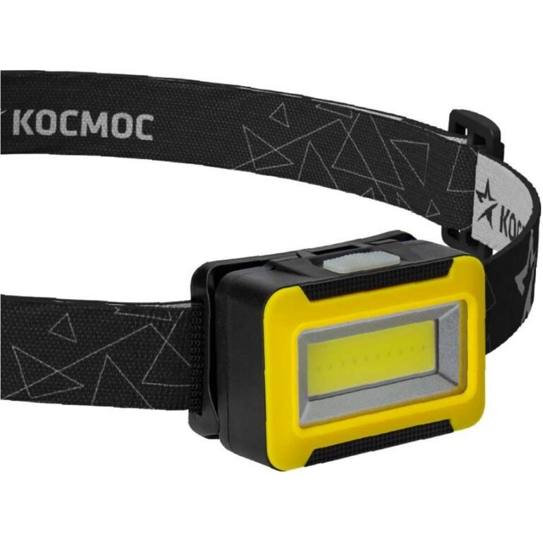 Фонарь налобный КОСМОС (KOC518B)/3ВтCOBLED/3xAAA/корпус ABS-пластик