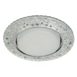 DK LD25 SL/WH Светильник ЭРА декор cо светодиодной подсветкой Gx53, прозрачный (50/800)