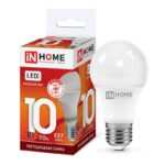 Лампа светодиодная LED-A60-VC 10Вт 230В Е27 6500К 900Лм IN HOME