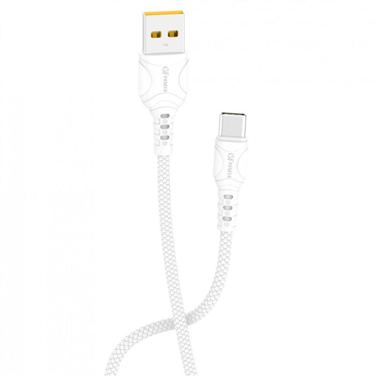 Кабель GFPower F08T USB (m)-Type-C (m) 1.0м 3.6A ПВХ белый (1/120/480)