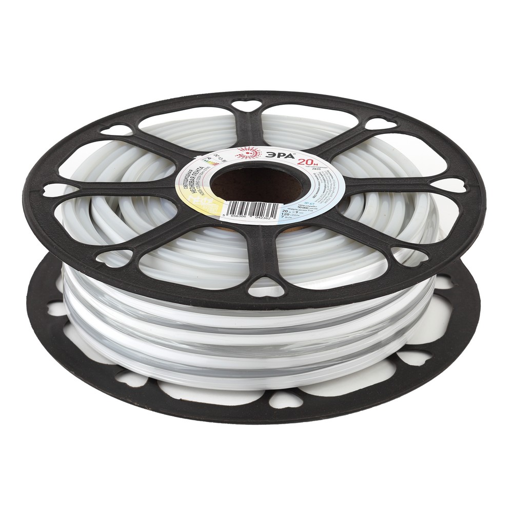 ЭРА Светодиодная лента неоновая N2835-120-IP67-220V-20m-2700 (1/60) ЭРА Светодиодная лента неоновая N2835-120-IP67-220V-20m-2700 (1/60)