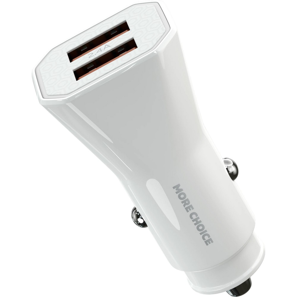 АЗУ 2USB 2.4A More choice AC24 (White) АЗУ 2USB 2.4A More choice AC24 (White)