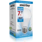 Светодиодная (LED) Лампа Smartbuy-A60-07W/6000 (SBL-A60-07-60K-E27)