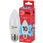 Лампочка светодиодная ЭРА RED LINE LED B35-10W-840-E27 R Е27 / E27 10 Вт свеча нейтральный белый свет