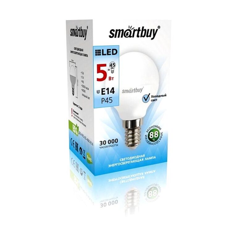 Cветодиодная ( LED) Лампа Smartbay-P45-05W/4000/E14