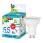 Лампа светодиодная LED-JCDR-standard 5.5Вт 230В GU10 4000К 495Лм ASD